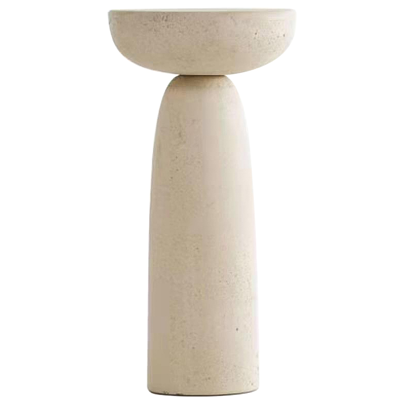 Приставной стол Tori Travertine Side Table Бежевый в Рязани | Loft Concept 