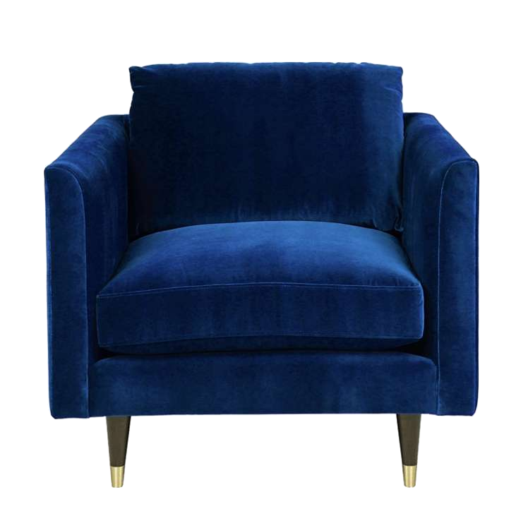 Кресло LIVING BY CHRISTIANE LEMIEUX Henry Armchair Синий Кресло LIVING BY CHRISTIANE LEMIEUX Henry Armchair Синий в Рязани | Loft Concept
