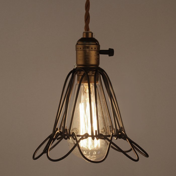 Подвесной светильник Loft Industry Cage Pendant Бронза Подвесной светильник Loft Industry Cage Pendant Бронза в Рязани | Loft Concept