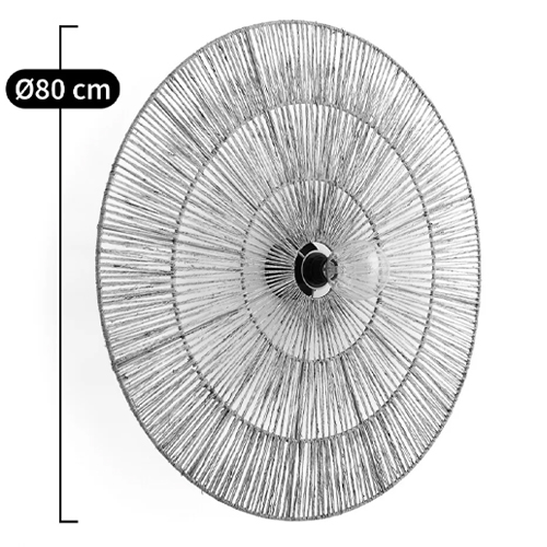 Круглый настенный светильник с декором из пеньковой веревки Alano Wall Lamp Круглый настенный светильник с декором из пеньковой веревки Alano Wall Lamp в Рязани