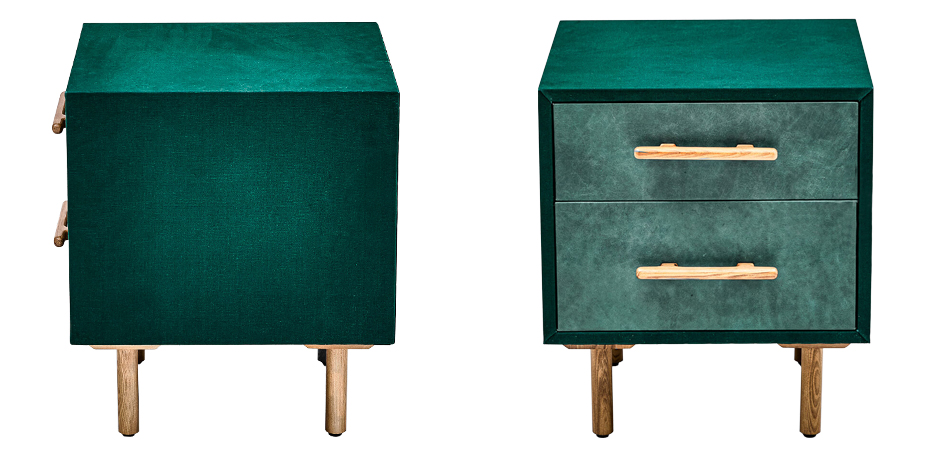 Тумба Smoky Green Nightstand Тумба Smoky Green Nightstand - Loft-Concept в Рязани