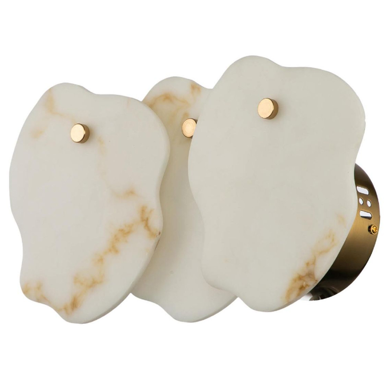 Бра из Мрамора Lucretia Marble Wall Lamp Латунь Белый Мрамор Bianco Бра из Мрамора Lucretia Marble Wall Lamp Латунь Белый Мрамор Bianco в Рязани | Loft Concept