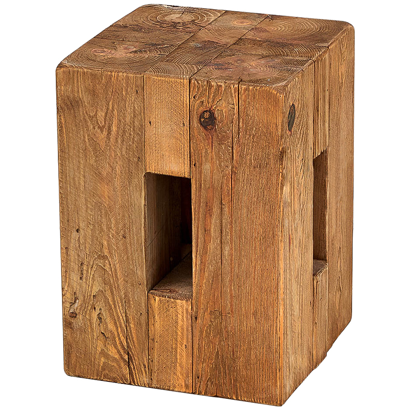 Приставной стол из массива сосны Harlee Wood Side Table Древесина Приставной стол из массива сосны Harlee Wood Side Table Древесина в Рязани | Loft Concept