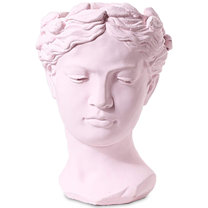 Ваза Female Bust Pink Розовый пастельный Ваза Female Bust Pink Розовый пастельный в Рязани | Loft Concept