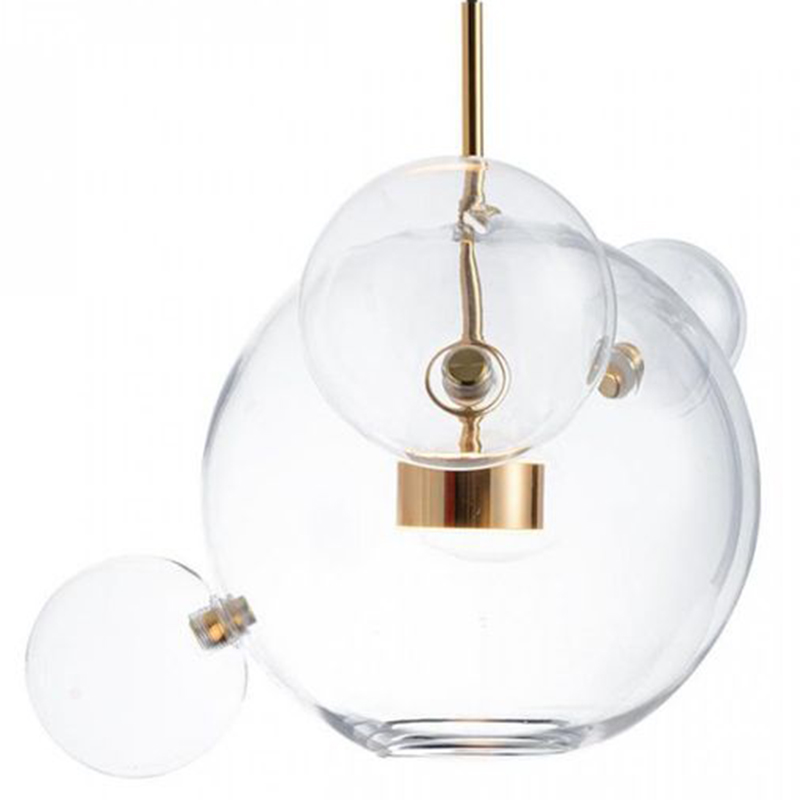 Подвесной Светильник Giopato & Coombes Bollr Pendant 4 BUBBLE LAMP золото Белый Золотой Прозрачное Стекло Подвесной Светильник Giopato & Coombes Bollr Pendant 4 BUBBLE LAMP золото Белый Золотой Прозрачное Стекло в Рязани | Loft Concept