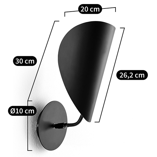 Бра с поворотным плафоном Aracea Black Wall Lamp Бра с поворотным плафоном Aracea Black Wall Lamp в Рязани