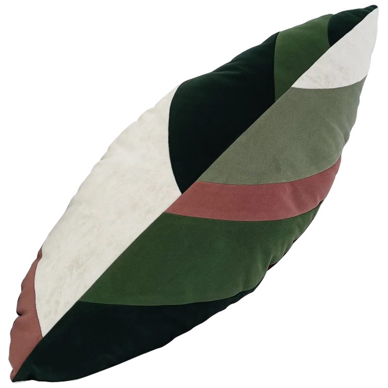 Декоративная подушка Botanical Cushion Stromanta Sanguinea Зеленый Белый Дымчатая Роза Декоративная подушка Botanical Cushion Stromanta Sanguinea Зеленый Белый Дымчатая Роза в Рязани | Loft Concept