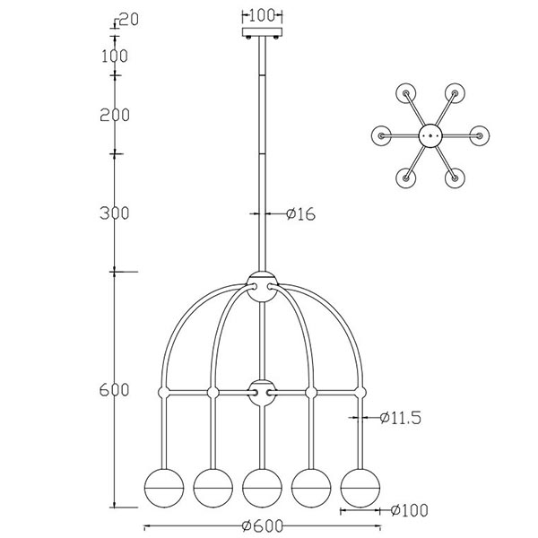 Люстра Heidy Bronze Chandelier 7 Люстра Heidy Bronze Chandelier 7 в Рязани