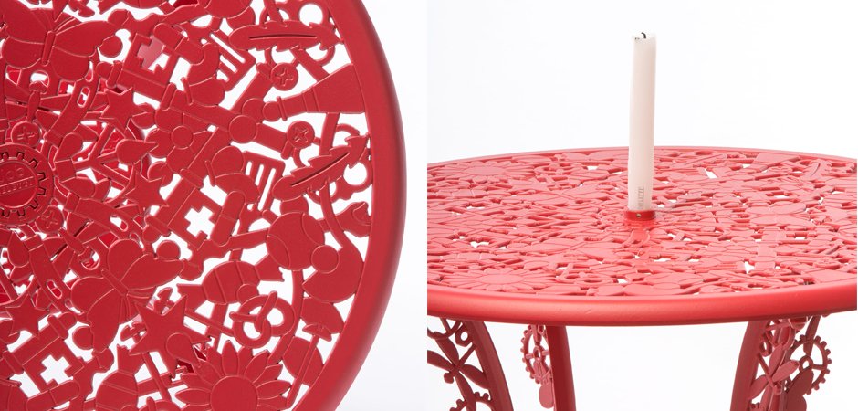 Обеденный стол Industry Collection ALUMINIUM TABLE – RED Обеденный стол Industry Collection ALUMINIUM TABLE – RED - Loft-Concept в Рязани