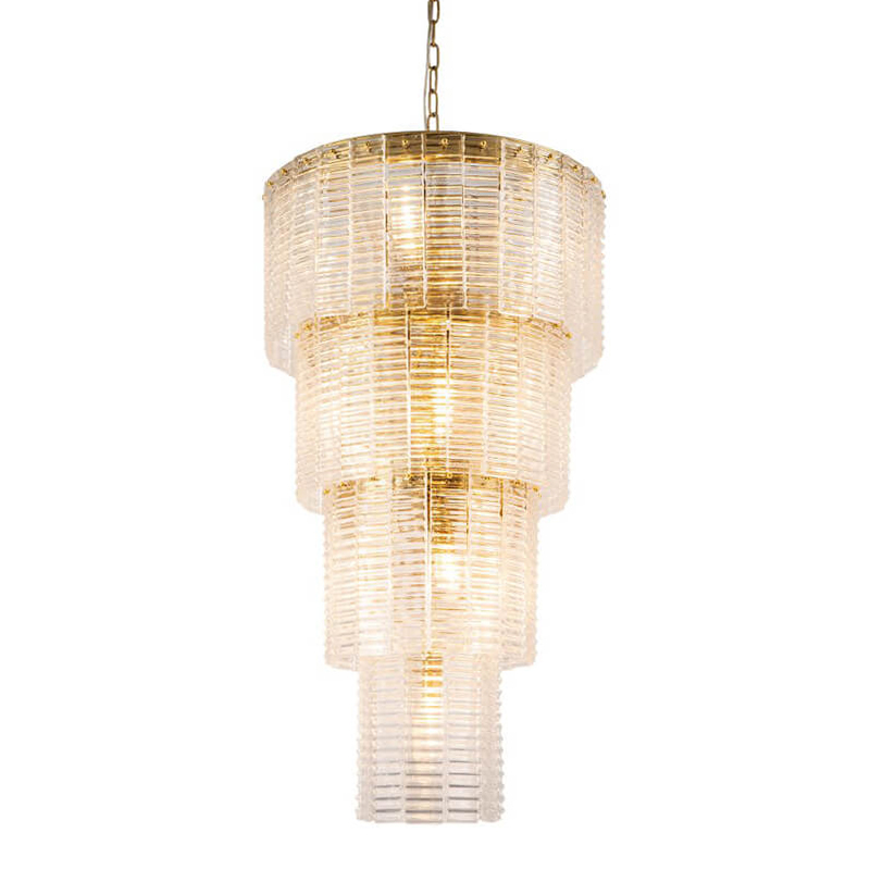 Люстра Branwen Chandelier 51 Золотой Прозрачный Люстра Branwen Chandelier 51 Золотой Прозрачный в Рязани | Loft Concept