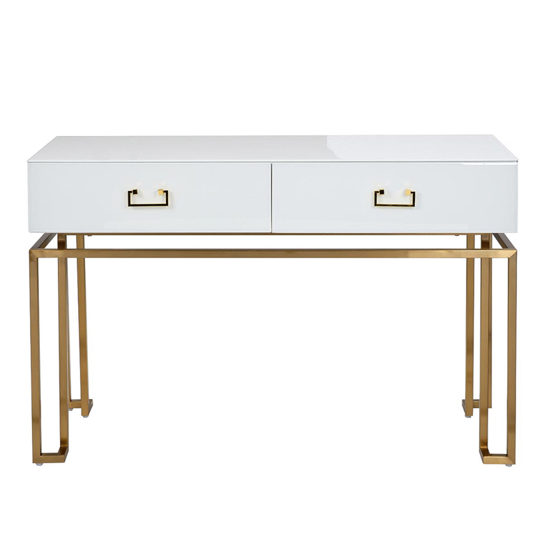 Консоль Magnum Console White Белый матовое золото Консоль Magnum Console White Белый матовое золото в Рязани | Loft Concept