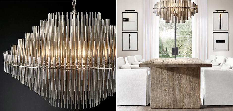 Люстра Restoration Hardware Emile Round Chandelier Chrome Люстра Restoration Hardware Emile Round Chandelier Chrome - Loft-Concept в Рязани
