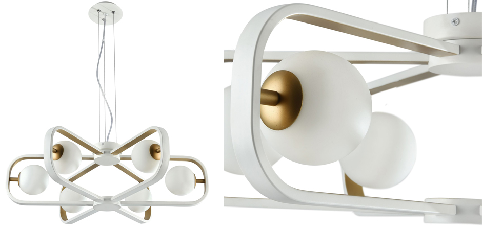 Люстра Michele Ball Chandelier Gold 6 Люстра Michele Ball Chandelier Gold 6 - Loft-Concept в Рязани