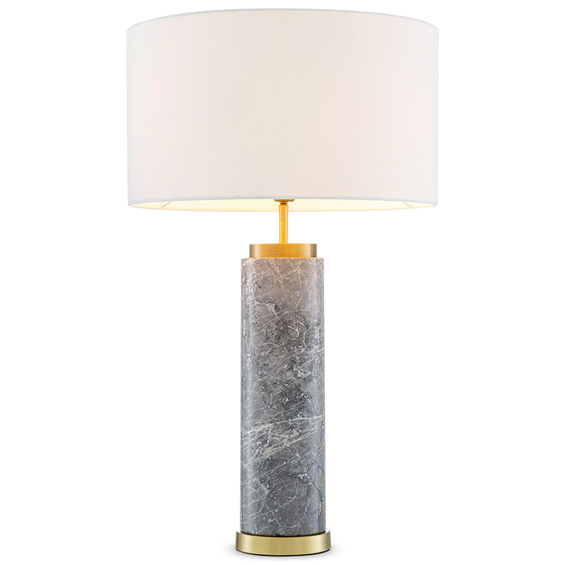 Настольная лампа Eichholtz Table Lamp Lxry Grey Marble Серый Латунь Белый Настольная лампа Eichholtz Table Lamp Lxry Grey Marble Серый Латунь Белый в Рязани | Loft Concept