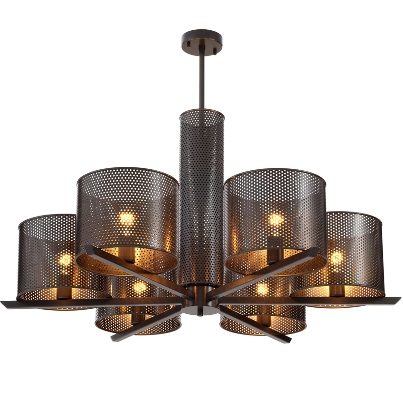Люстра Eichholtz Chandelier Morrison Bronze Темная бронза Люстра Eichholtz Chandelier Morrison Bronze Темная бронза в Рязани | Loft Concept