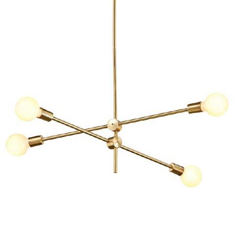Люстра Cliff Pendant 4 плафона Золотой Люстра Cliff Pendant 4 плафона Золотой в Рязани | Loft Concept