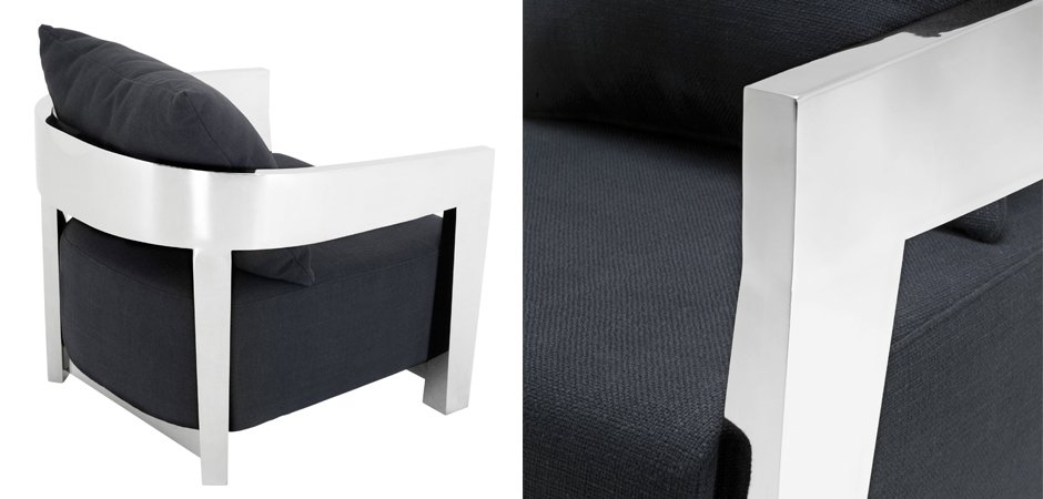 Кресло Eichholtz Chair Rubautelli Stainless steel Кресло Eichholtz Chair Rubautelli Stainless steel - Loft-Concept в Рязани