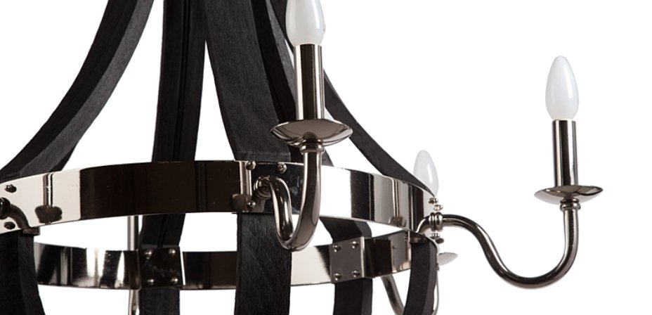 Люстра RH Wine Barrel chandelier Polished nickel Люстра RH Wine Barrel chandelier Polished nickel - Loft-Concept в Рязани
