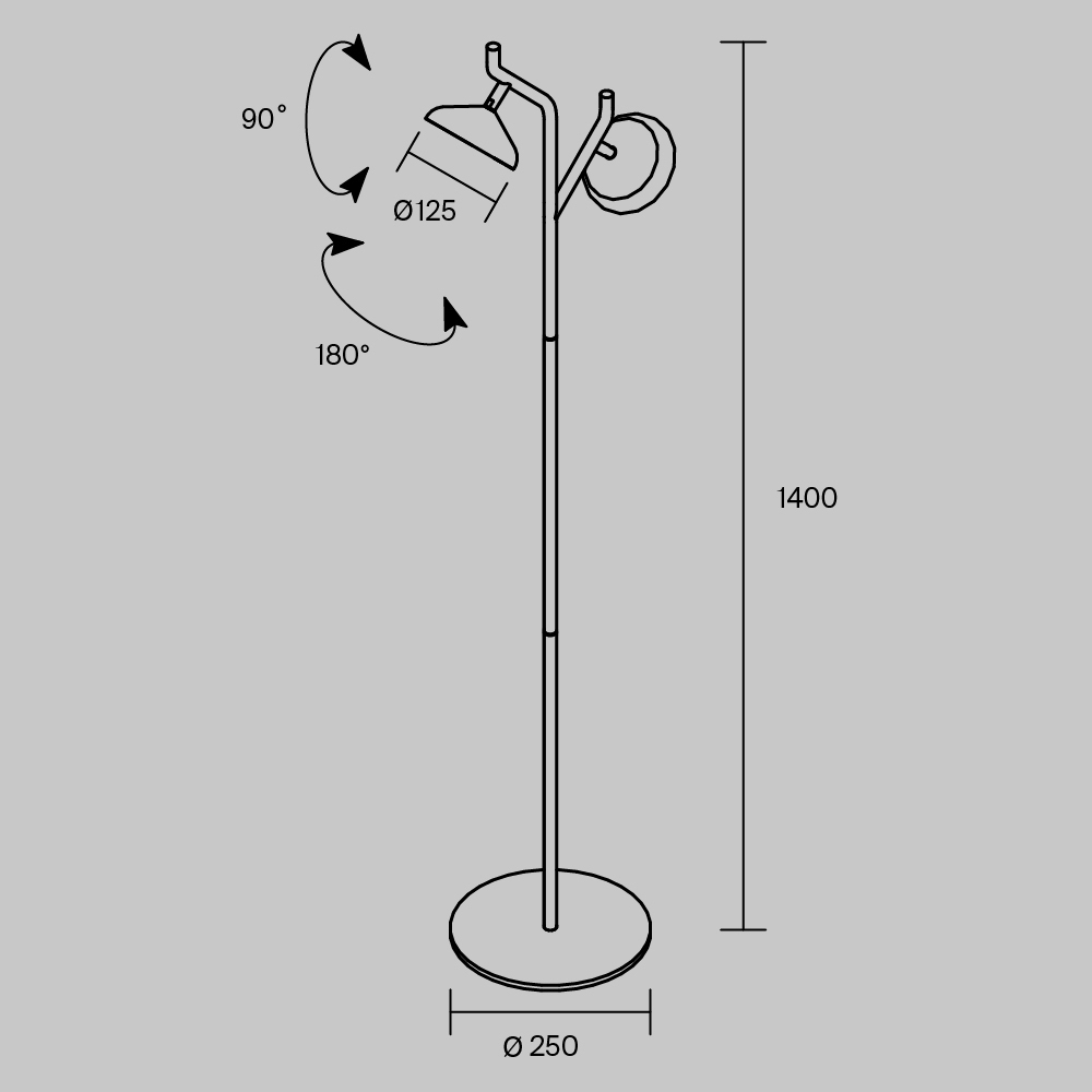 Напольный светильник Vita 3000К 18Вт в Рязани