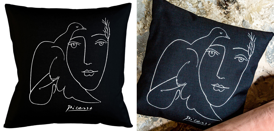 Декоративная подушка White Silhouette Dove Pillow Декоративная подушка White Silhouette Dove Pillow - Loft-Concept в Рязани