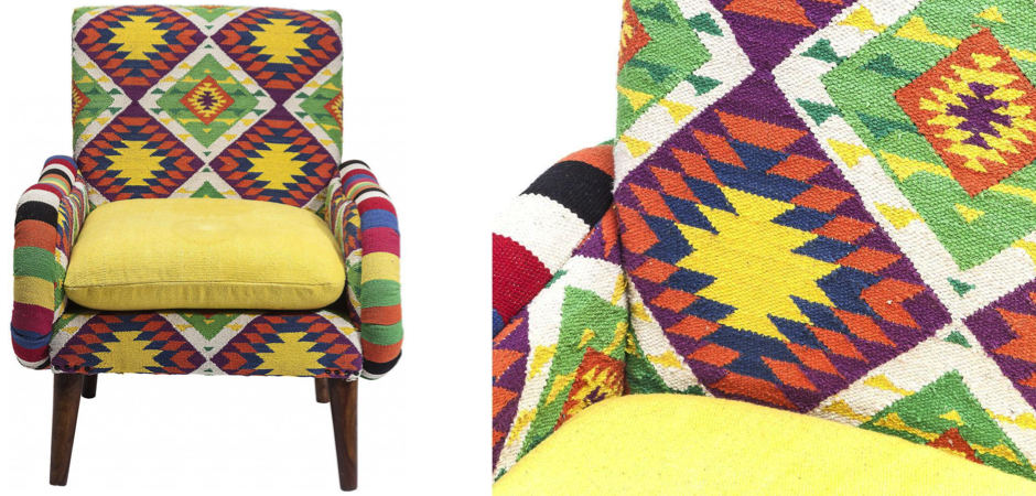 Кресло Ethnotica Kelim Chair Кресло Ethnotica Kelim Chair - Loft-Concept в Рязани