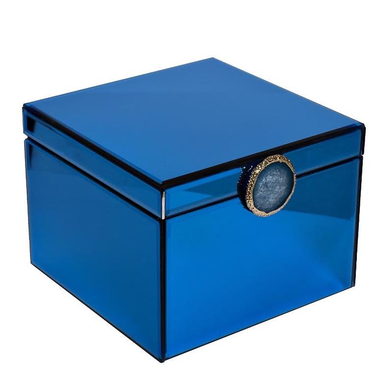 Шкатулка Blue Surprise Cube Синий Шкатулка Blue Surprise Cube Синий в Рязани | Loft Concept