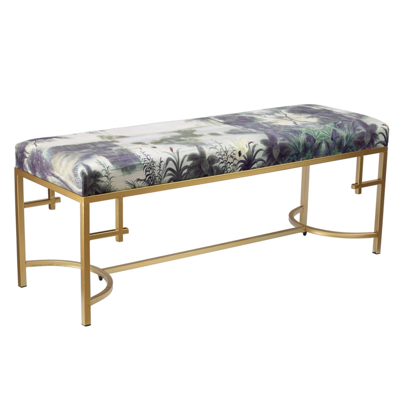 Банкетка Tropics Furniture Зеленый Зеленый шалфей Малахит (зеленый) Золотой Банкетка Tropics Furniture Зеленый Зеленый шалфей Малахит (зеленый) Золотой в Рязани | Loft Concept