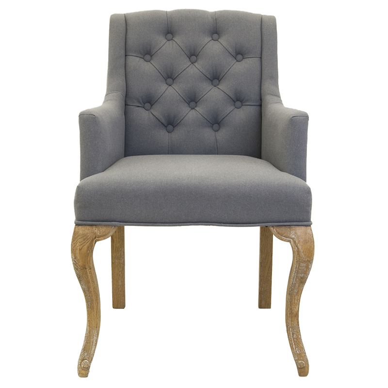 Кресло Mason Classical Armchair grey flax Серый Коричневый Кресло Mason Classical Armchair grey flax Серый Коричневый в Рязани | Loft Concept