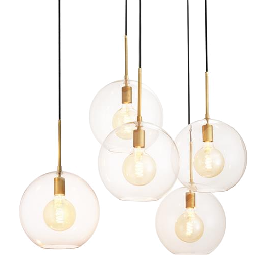 Люстра Chandelier Tango 5 light Латунь Античная полированная Темная бронза Прозрачное Стекло Люстра Chandelier Tango 5 light Латунь Античная полированная Темная бронза Прозрачное Стекло в Рязани | Loft Concept
