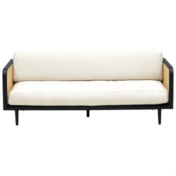 Диван Rattan Decor Sofa and Black ivory ( слоновая кость ) Черный Диван Rattan Decor Sofa and Black ivory ( слоновая кость ) Черный в Рязани | Loft Concept