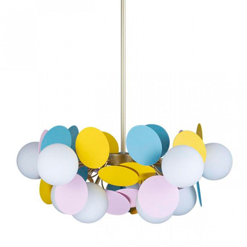 Люстра MATISSE Chandelier multicolor 10 ламп Мульти Золотой Люстра MATISSE Chandelier multicolor 10 ламп Мульти Золотой в Рязани | Loft Concept