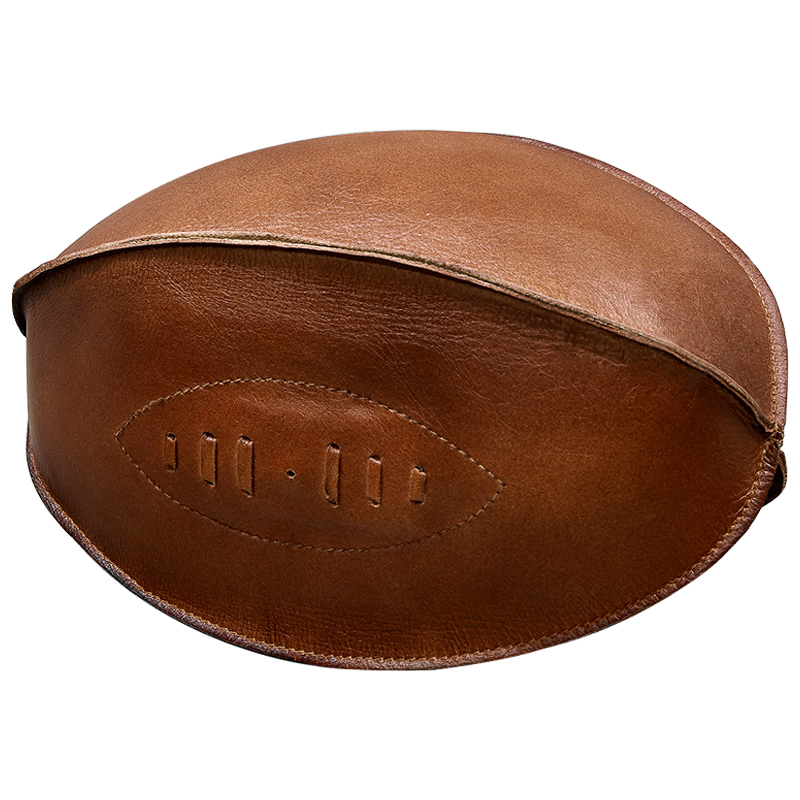 Аксессуар мяч для регби Leather Rugby Ball Коричневый Аксессуар мяч для регби Leather Rugby Ball Коричневый в Рязани | Loft Concept