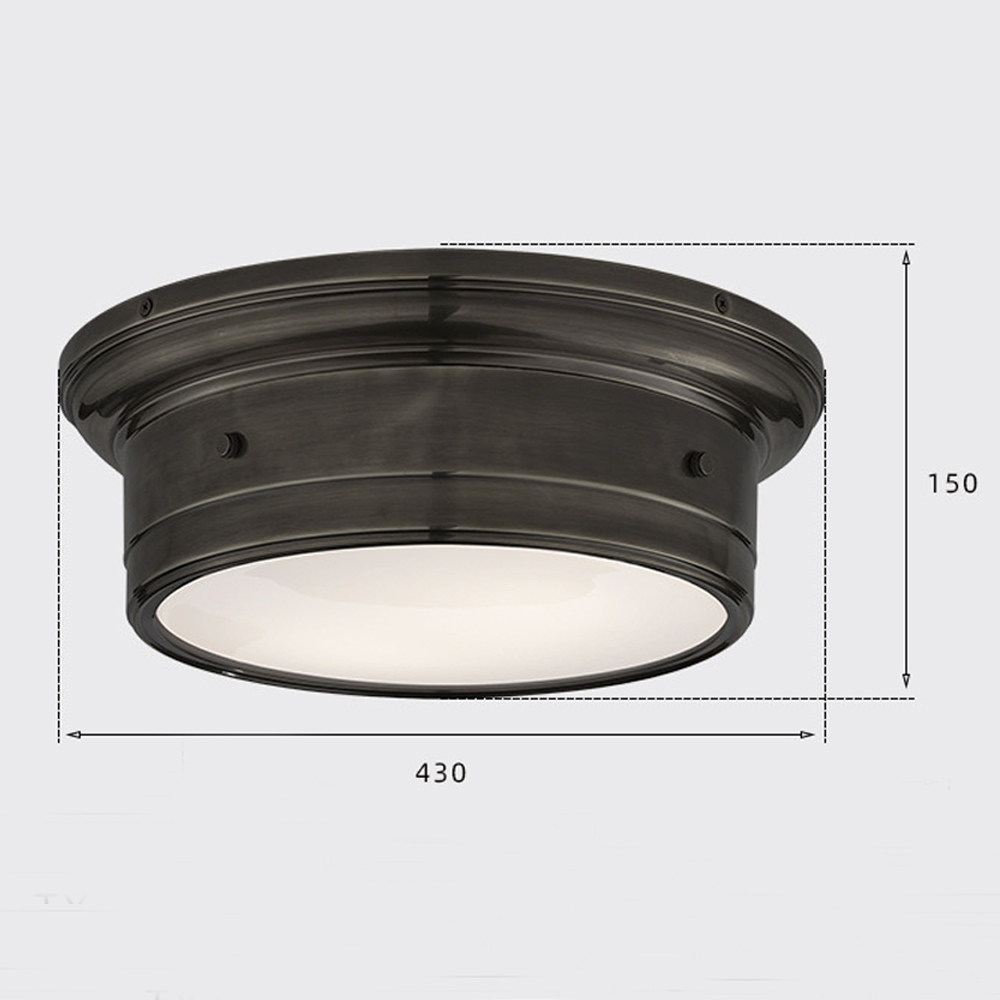 Потолочный светильник круглый черного цвета Modern Simple Ceiling Light в Рязани