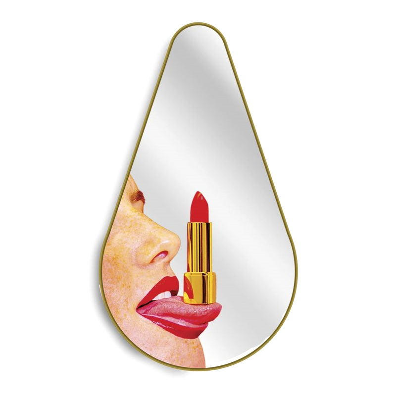 Зеркало Seletti Pear Tongue Золотой Зеркало Seletti Pear Tongue Золотой в Рязани | Loft Concept