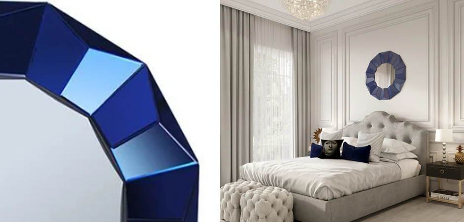 Зеркало Blue Wall Mirror Зеркало Blue Wall Mirror - Loft-Concept в Рязани