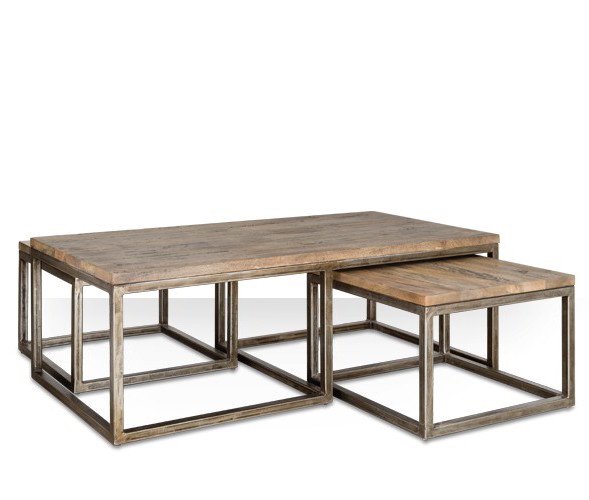 Журнальный стол Industrial Metal Rust Triple Table Журнальный стол Industrial Metal Rust Triple Table в Рязани | Loft Concept
