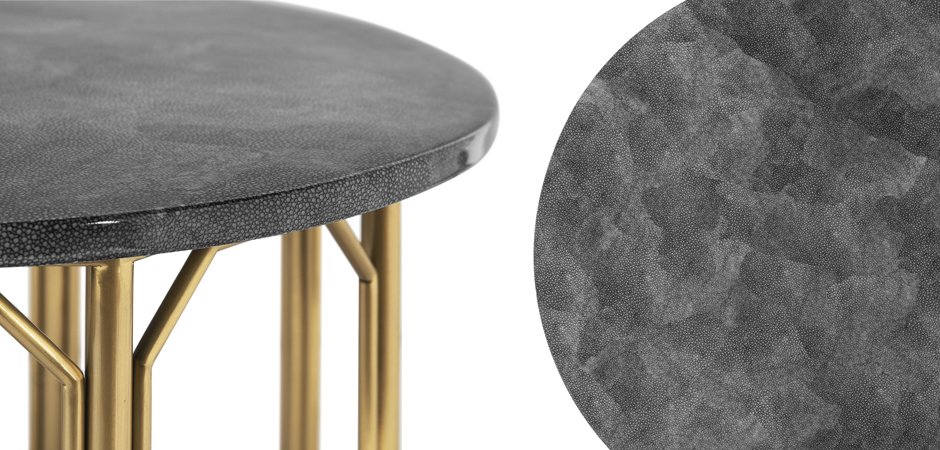 Приставной стол Stingray Skin Round Table Приставной стол Stingray Skin Round Table - Loft-Concept в Рязани