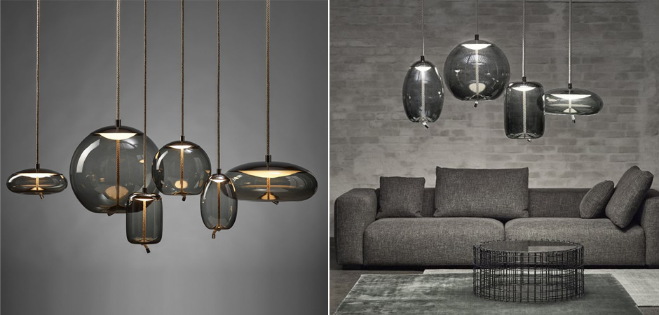 Подвесной светильник KNOT Small Gray glass Подвесной светильник KNOT Small Gray glass - Loft-Concept в Рязани