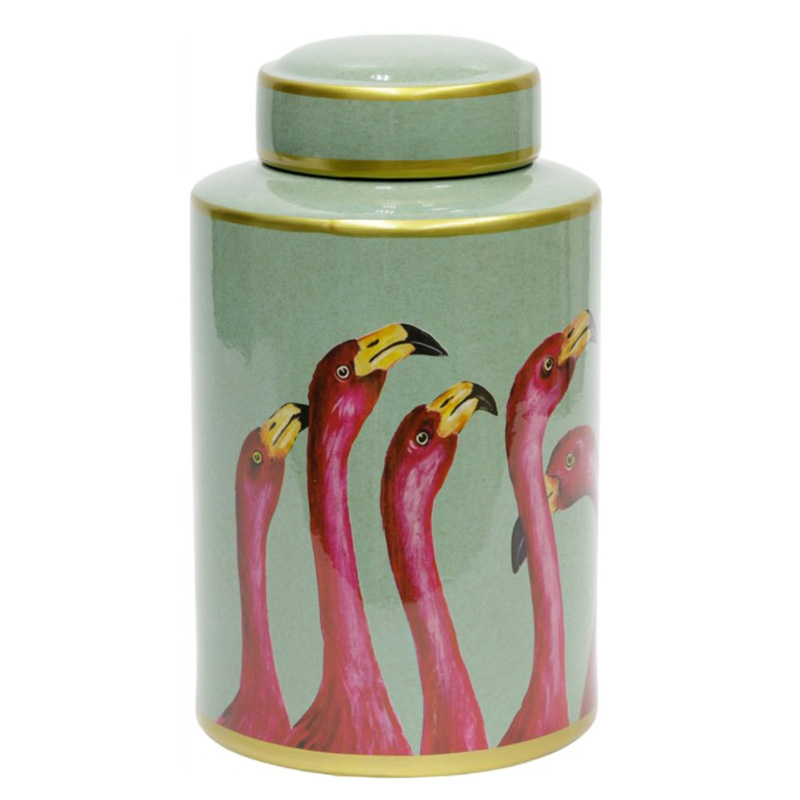 Ваза Flamingo Vase Розовый Бирюзовый Золотой Ваза Flamingo Vase Розовый Бирюзовый Золотой в Рязани | Loft Concept