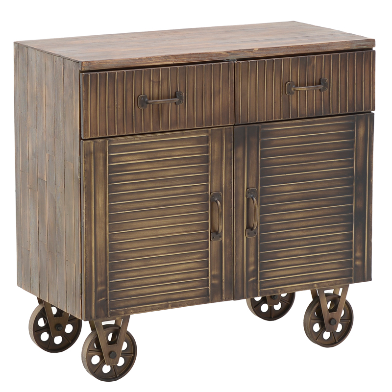 Комод в стиле Лофт на колёсах Mojens Loft Chest of Drawers Темная бронза Коричневый винтаж Комод в стиле Лофт на колёсах Mojens Loft Chest of Drawers Темная бронза Коричневый винтаж в Рязани | Loft Concept