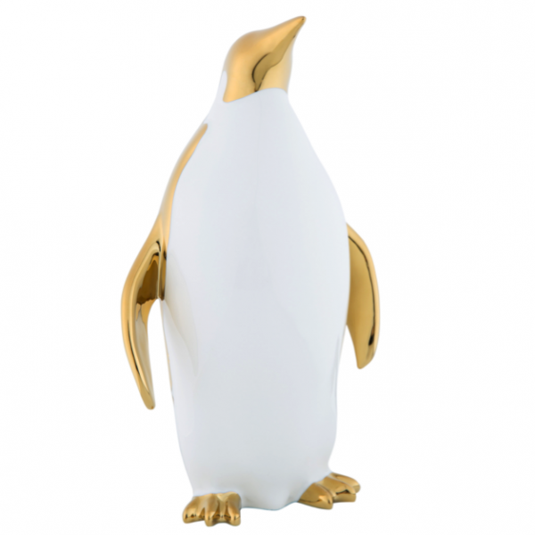 Декор Penguin Big Белый Золотой Декор Penguin Big Белый Золотой в Рязани | Loft Concept