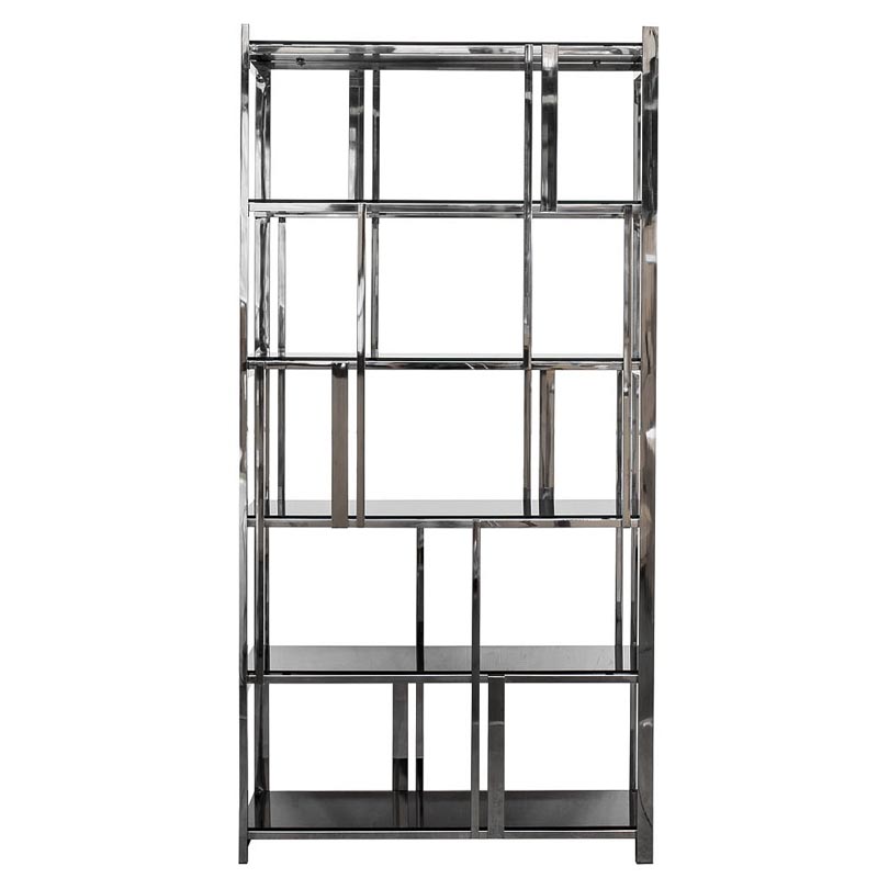 Стеллаж Kenton Rack Хром Черный Стеллаж Kenton Rack Хром Черный в Рязани | Loft Concept