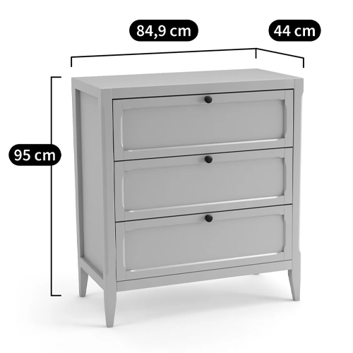 Комод с 3-мя ящиками светлый дуб Silva Oak Chest of Drawers Комод с 3-мя ящиками светлый дуб Silva Oak Chest of Drawers в Рязани