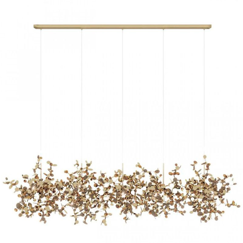 Люстра Terzani Argent Suspension Linear Gold длина 150 см Золотой Люстра Terzani Argent Suspension Linear Gold длина 150 см Золотой в Рязани | Loft Concept