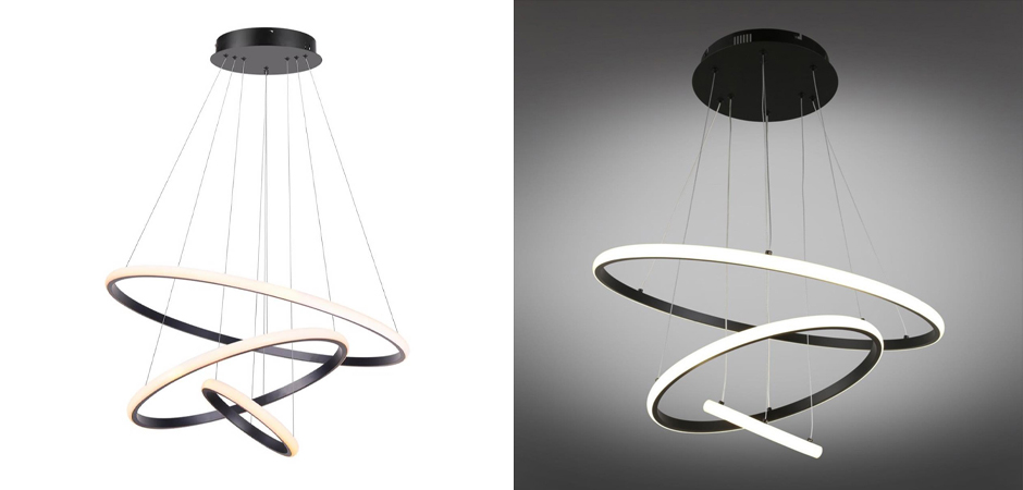 Люстра Ring Horizontal Trio black 60+40+20 Люстра Ring Horizontal Trio black 60+40+20 - Loft-Concept в Рязани
