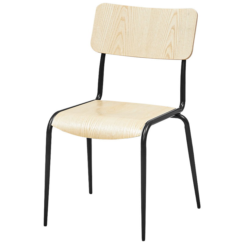 Стул Joshua Loft Stool light Древесина Черный Стул Joshua Loft Stool light Древесина Черный в Рязани | Loft Concept