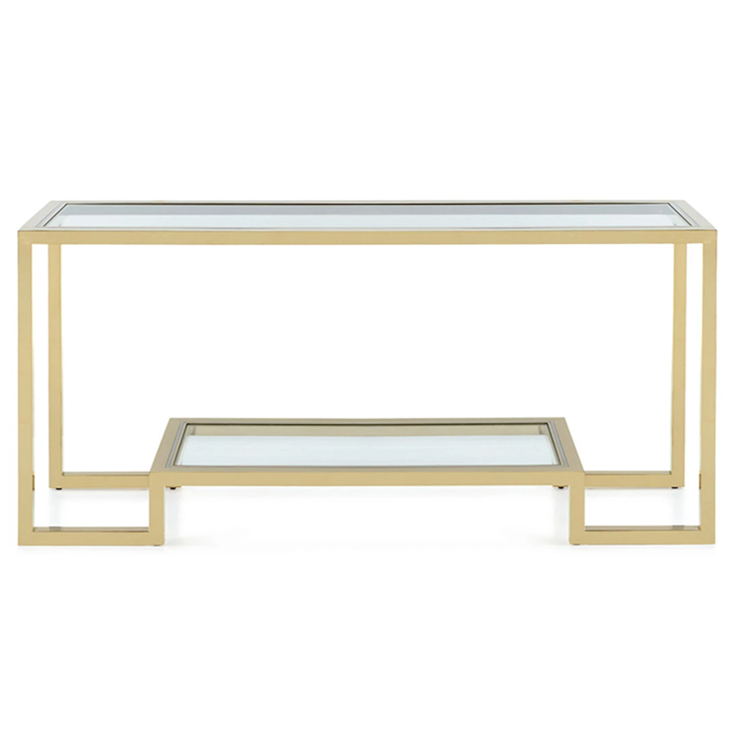 Emma Console Глянцевое золото Прозрачное Стекло Emma Console Глянцевое золото Прозрачное Стекло в Рязани | Loft Concept