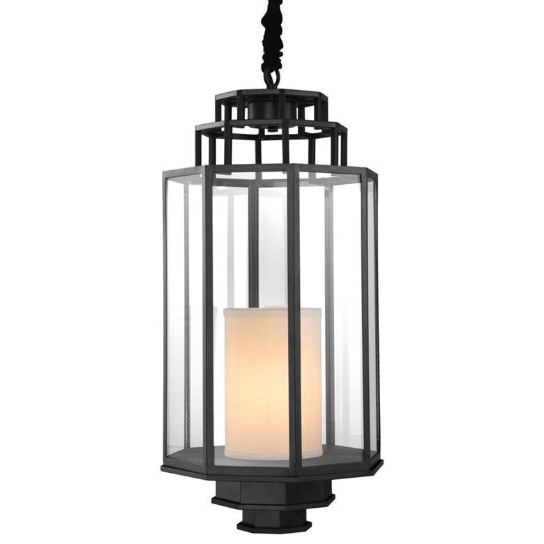 Люстра Lantern Monticello M Черный Прозрачное Стекло Кремовый Люстра Lantern Monticello M Черный Прозрачное Стекло Кремовый в Рязани | Loft Concept