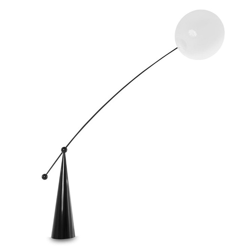 Торшер Opal LED Surface Floor Light Черный Белый Торшер Opal LED Surface Floor Light Черный Белый в Рязани | Loft Concept