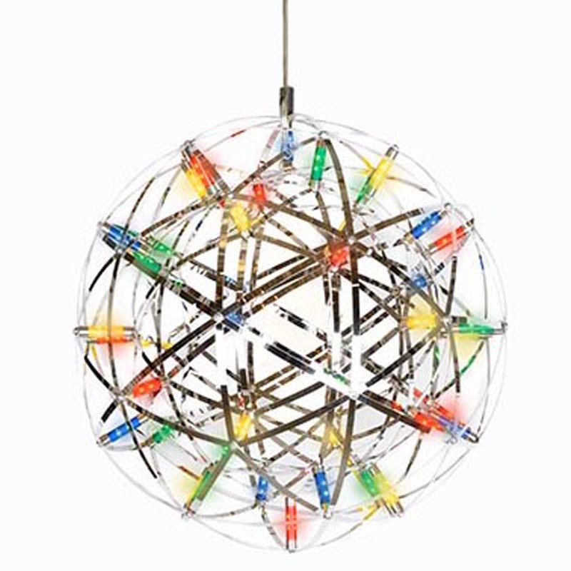 Люстра Moooi 3D Sphere Colored lamp S Хром Мульти Люстра Moooi 3D Sphere Colored lamp S Хром Мульти в Рязани | Loft Concept